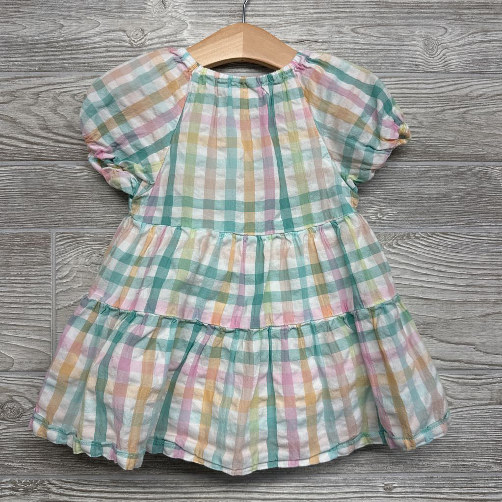 Gingham Tiered Dress 12M