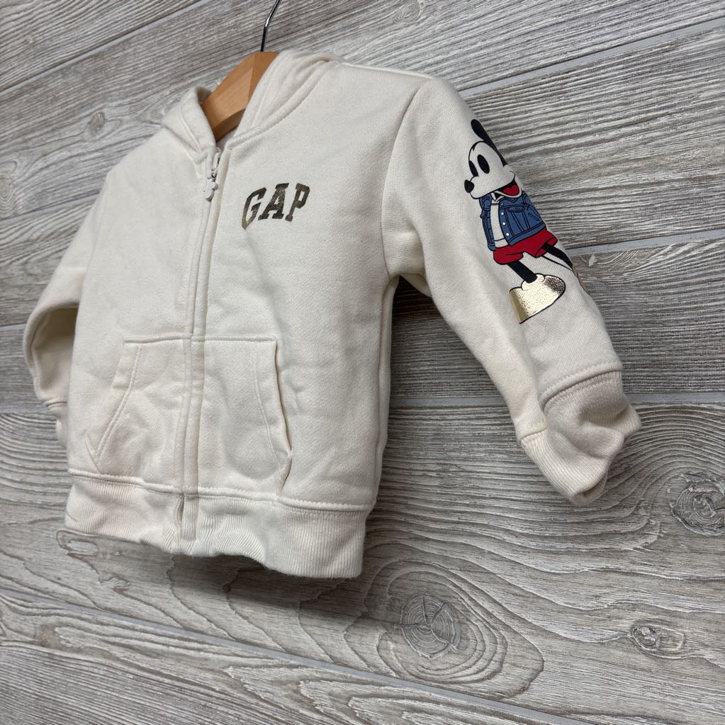 3D Hoodie Mickey & Minnie Arms 6-12M