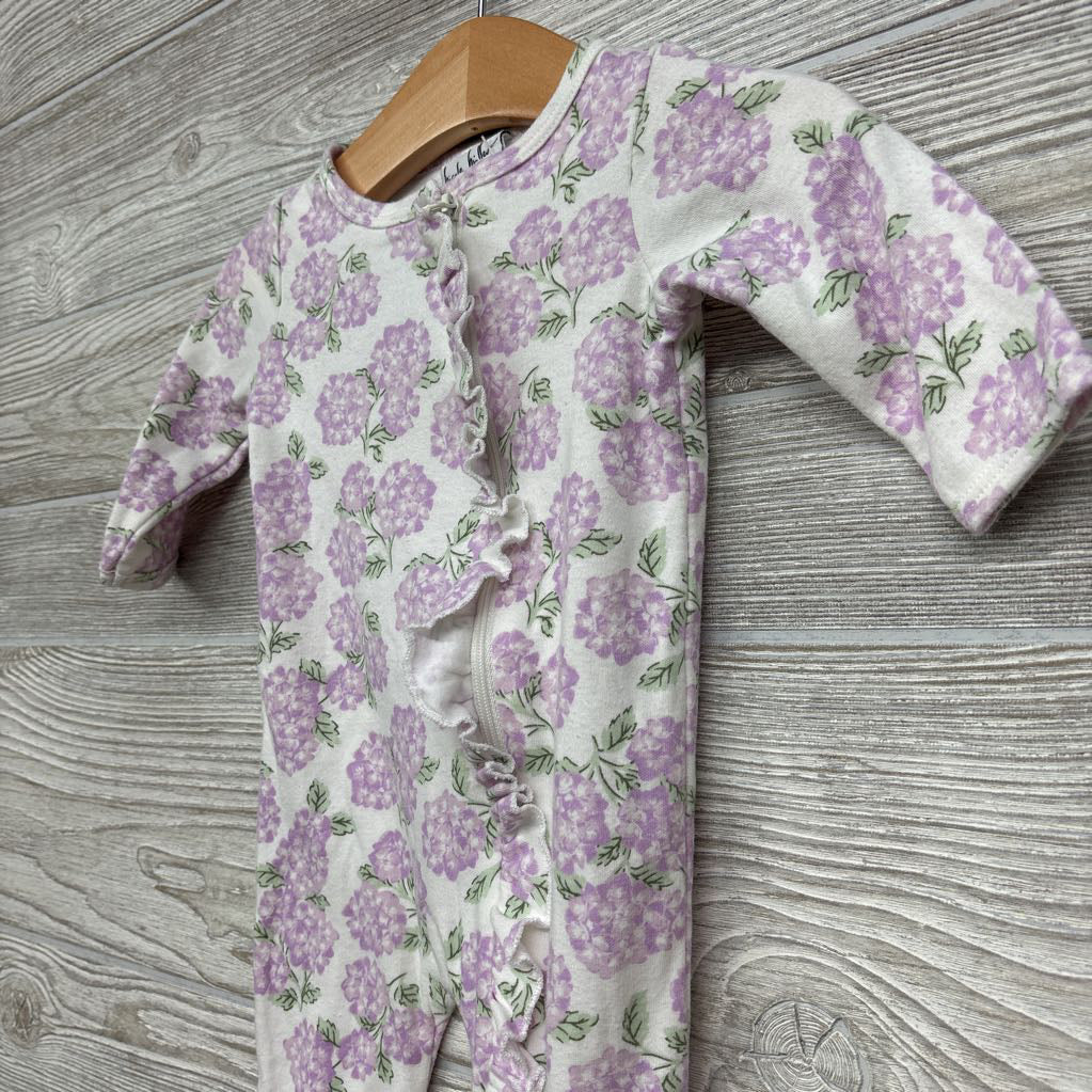 Sleeper Ruffles Flowers 0-3M