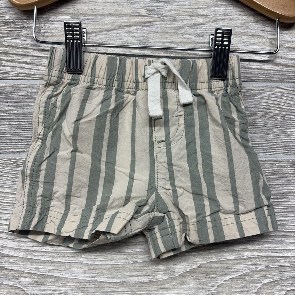 Button Up Shirt & Shorts Stripes 3M