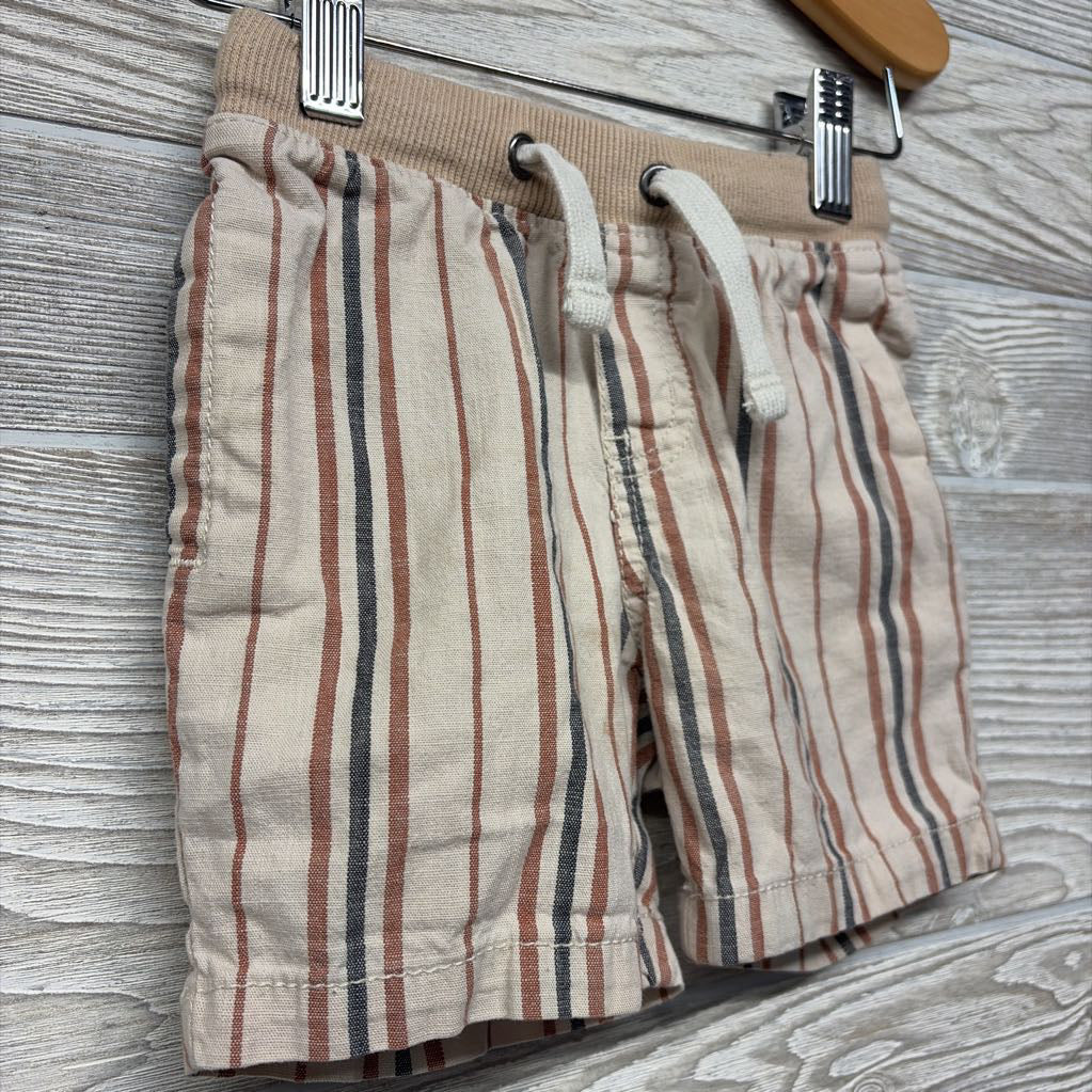 Pull On Drawstring Shorts Stripes 2T
