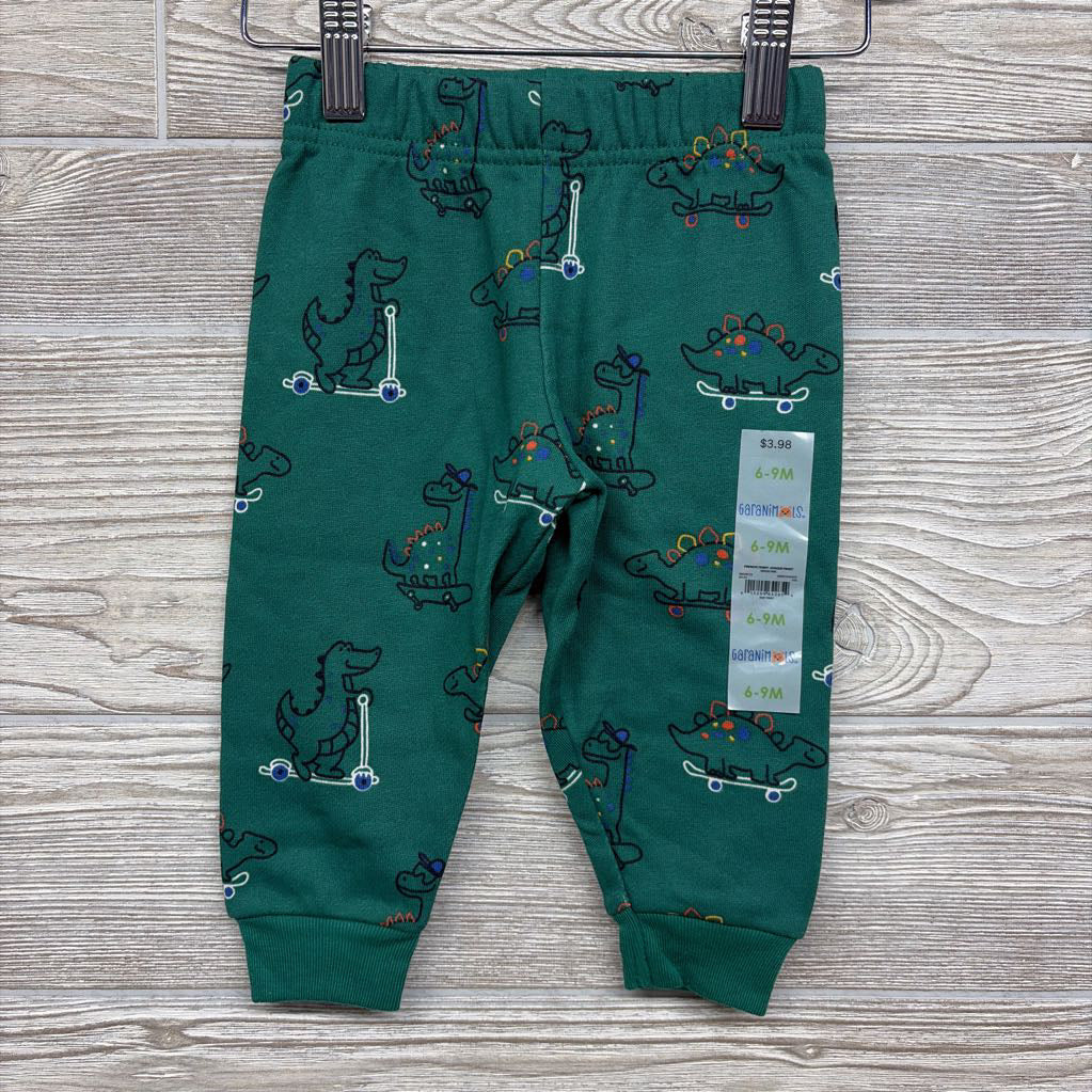 NEW French Terry Joggers Dinosaurs Skateboarding 6-9M