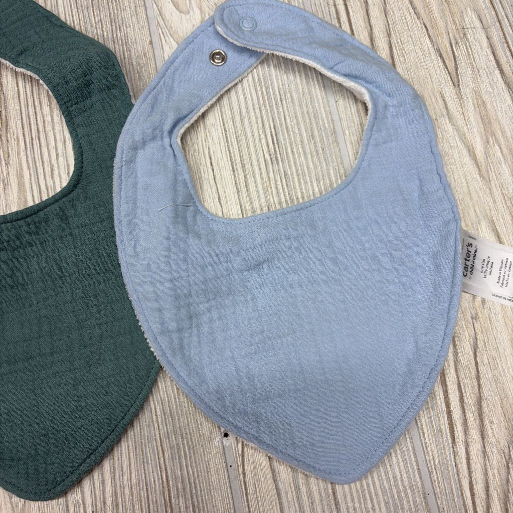 3 Pk Muslin Bibs
