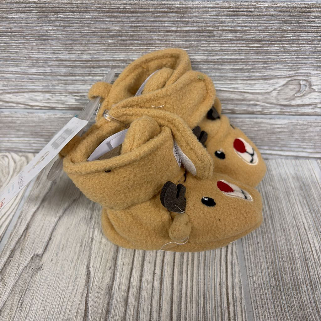 NEW Fleece Reindeer Booties 0-6M