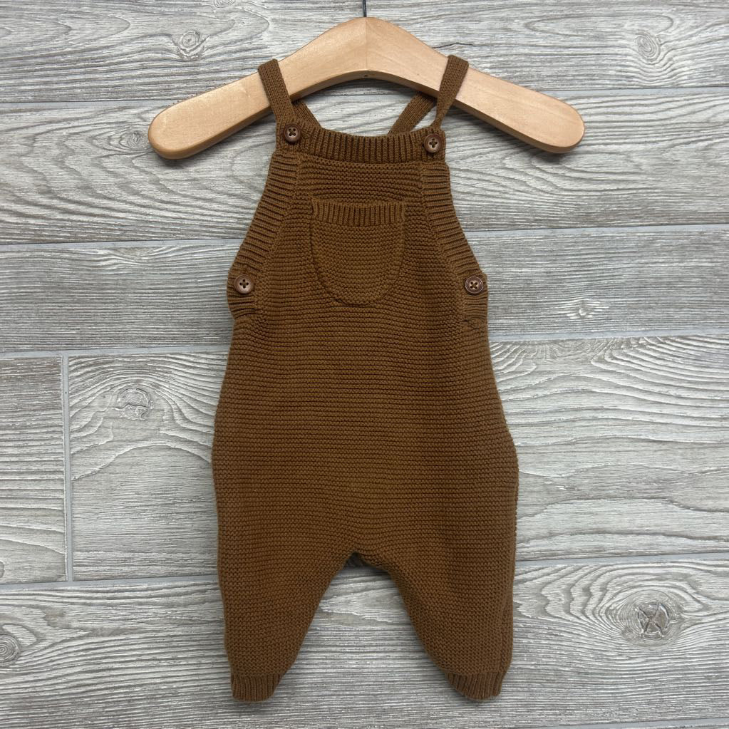 Sweater Knit Overalls Chest Pocket NB