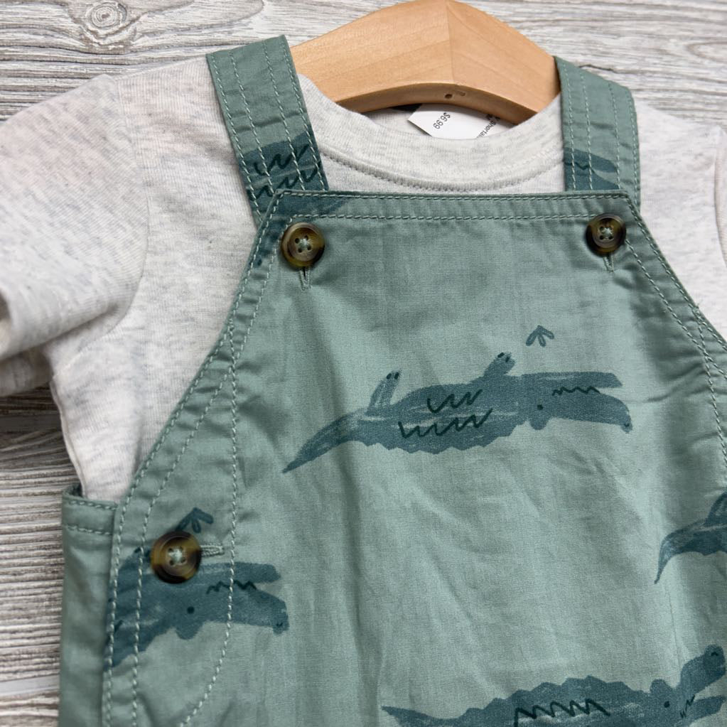 NEW Shortalls & Shirt Alligators 9M