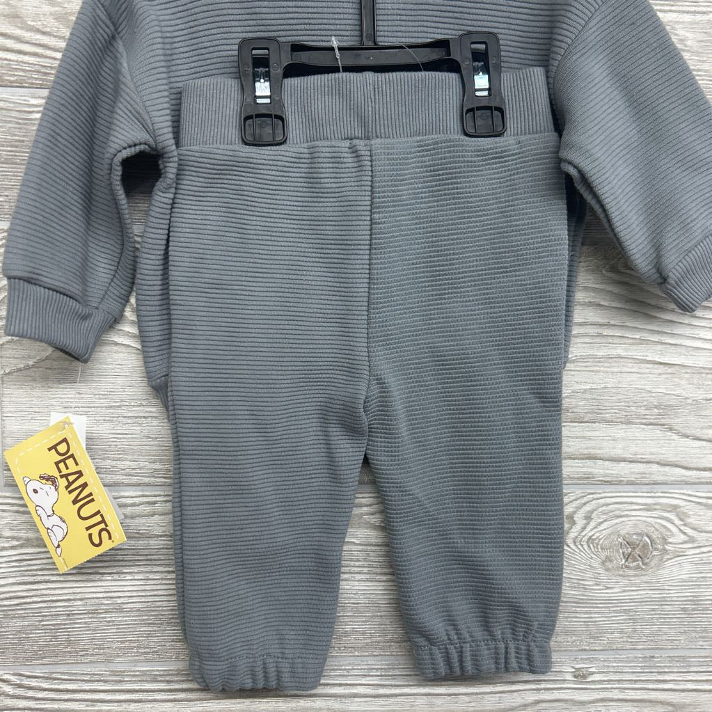 NEW LS Ribbed Crewneck & Joggers 3-6M