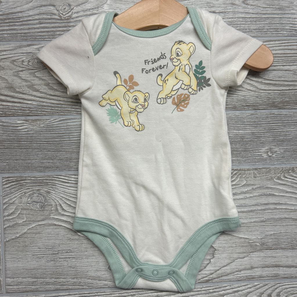 3 Pk Bodysuits Hello Little One, Friends Forever, Lions 0-3M