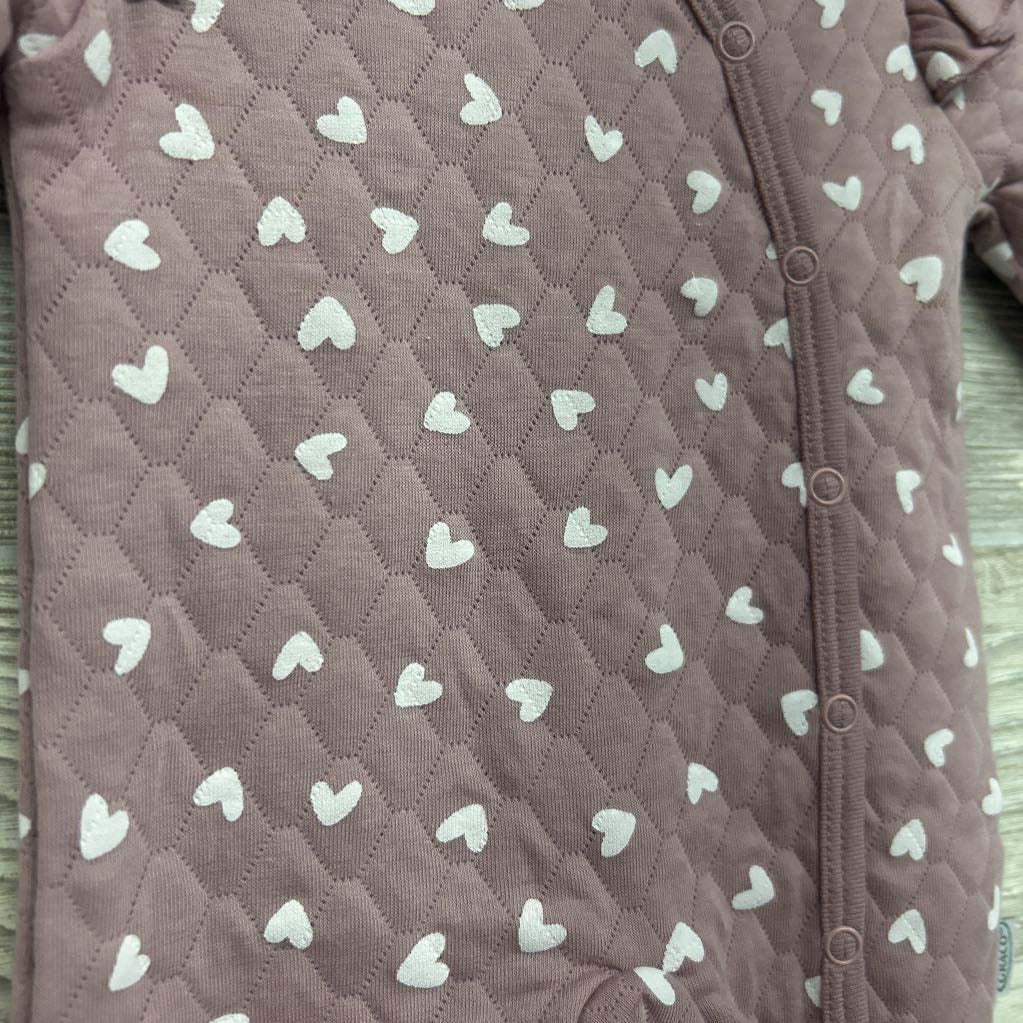 Quilted Snap Outfit Hearts 3-6M