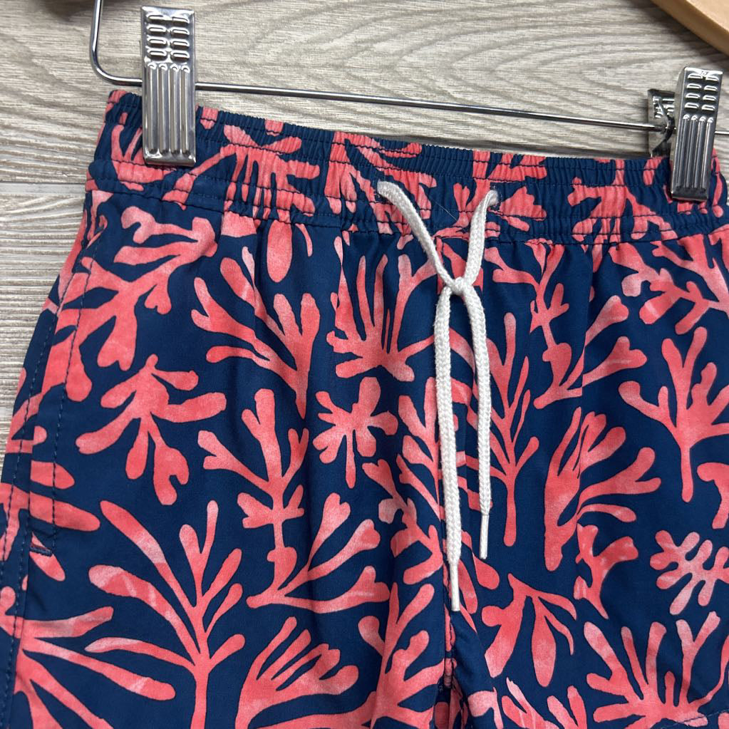 Pull On Drawstring Swim Trunks Coral 2