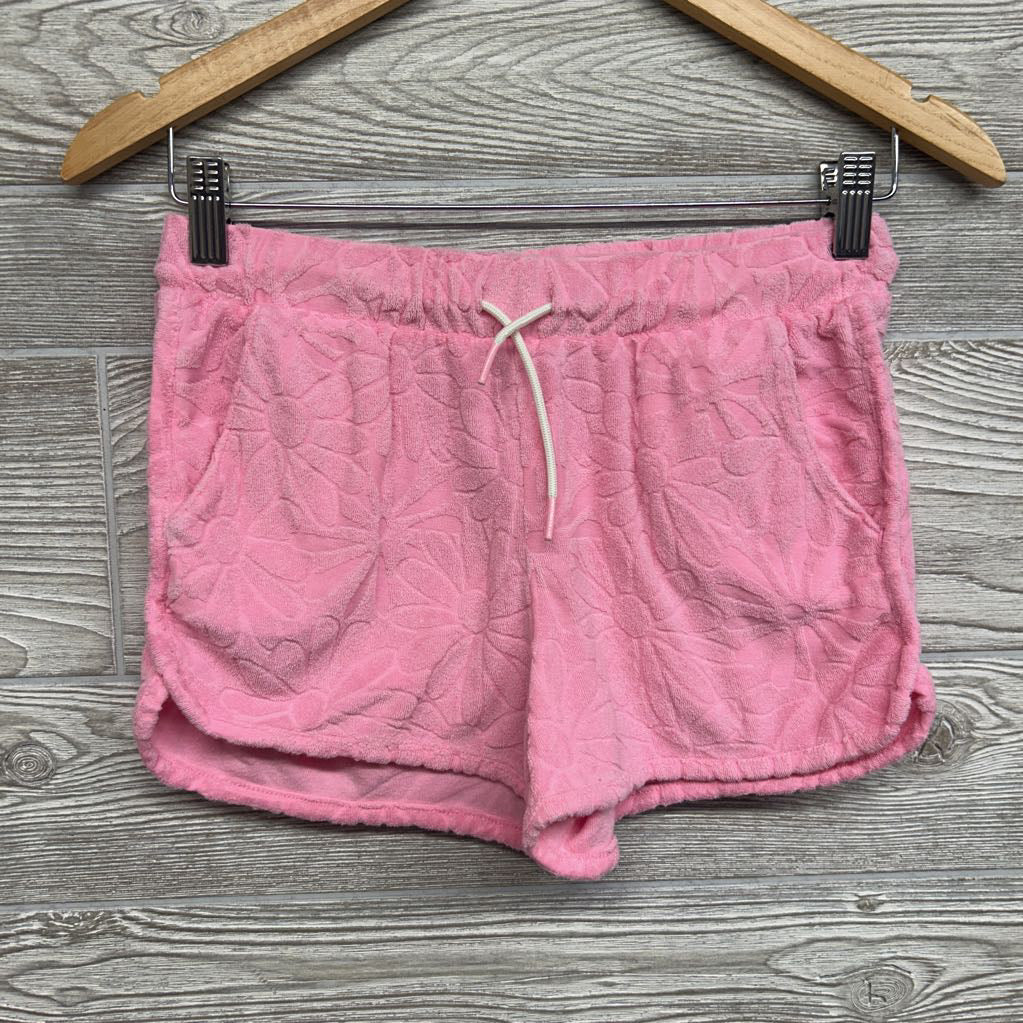 Drawstring Terry Shorts Flowers 14-16