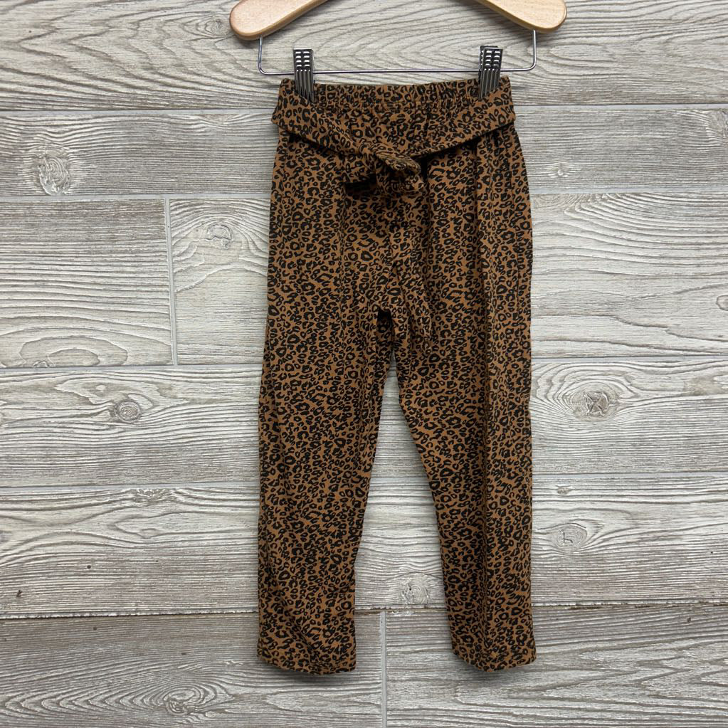 LS Ruffle Shirt & Pants Animal Print 3T