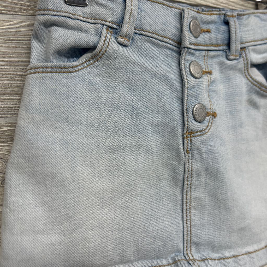 Denim Mini Skirt Button Fly 2T
