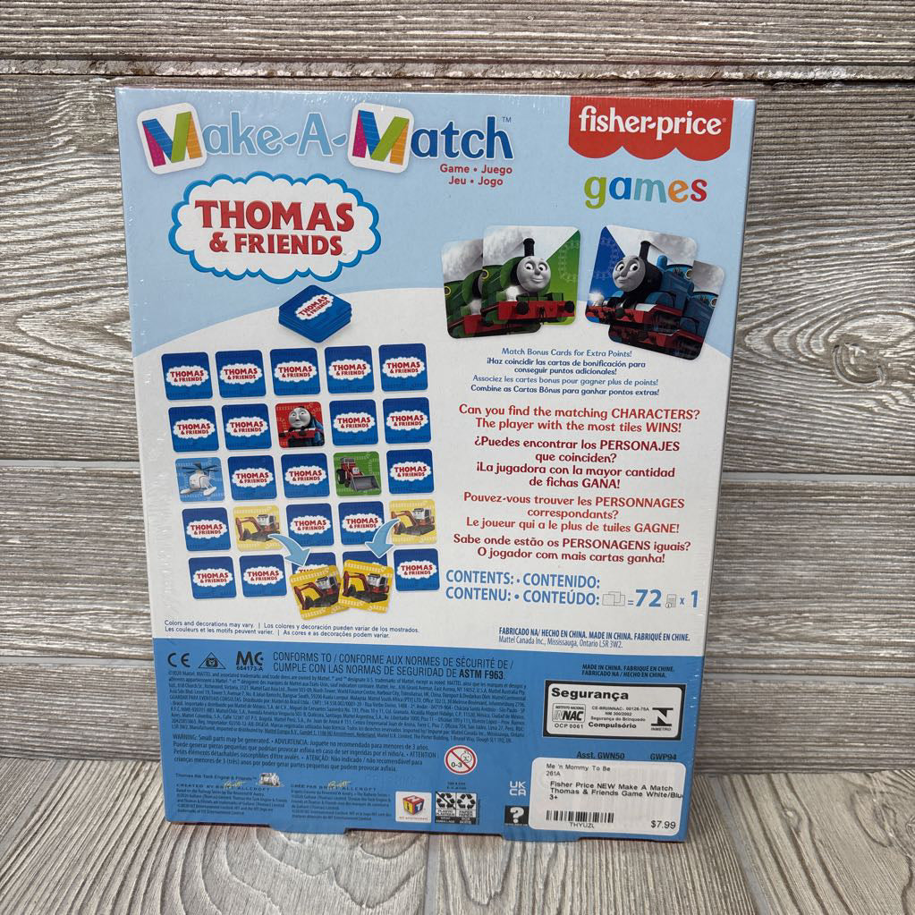 NEW Make A Match Thomas & Friends Game