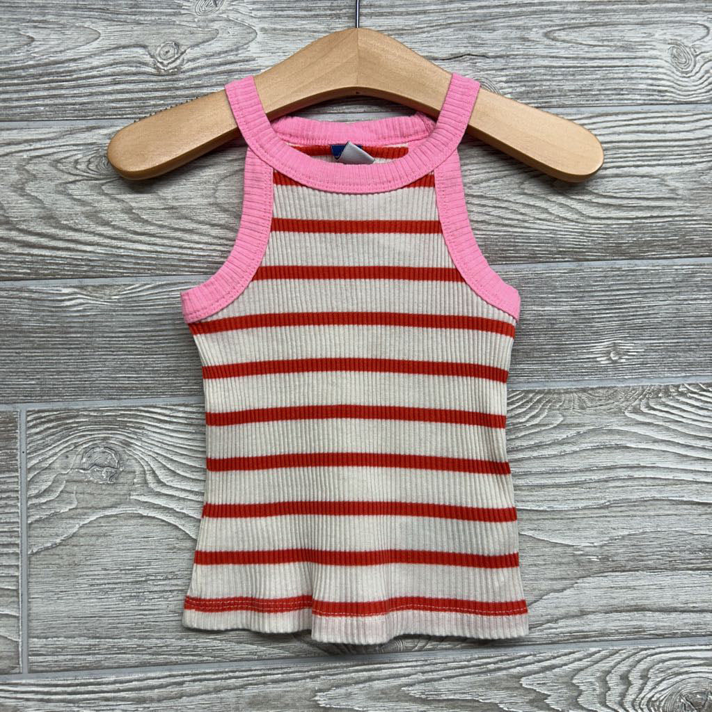 Ribbed Tank Top Stripes 2T