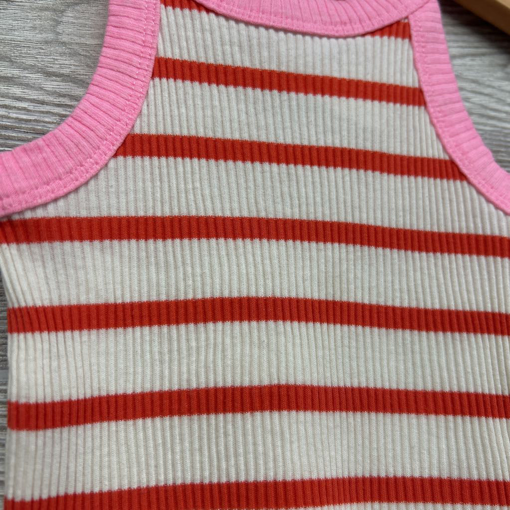Ribbed Tank Top Stripes 2T