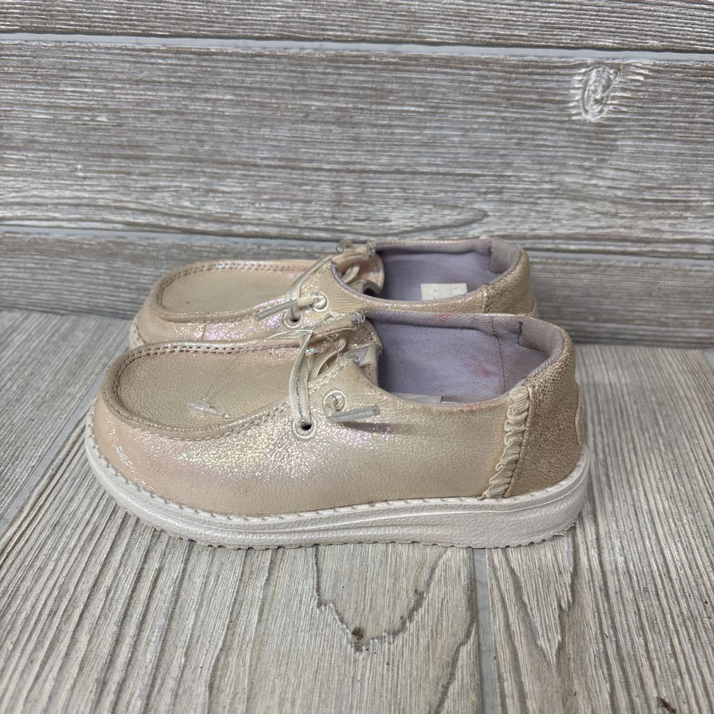 Metallic Slip On Shoes 9c