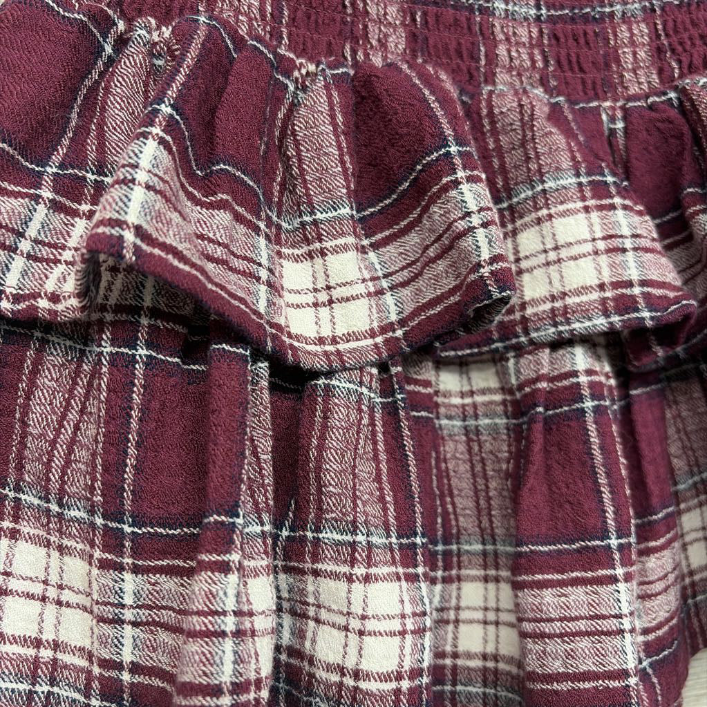 Ruffle Tiered Plaid Skirt 8