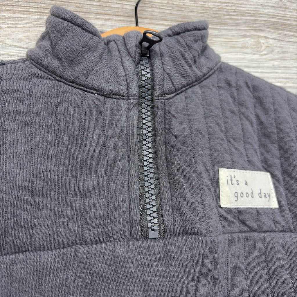 Ribbed 1/4 Zip It's A Good Day Shirt & Sweatpants 0-3M