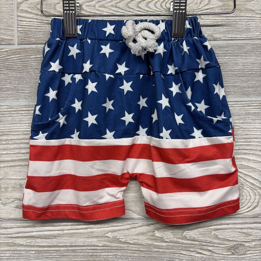 Shirt USA & Shorts Flag 2t