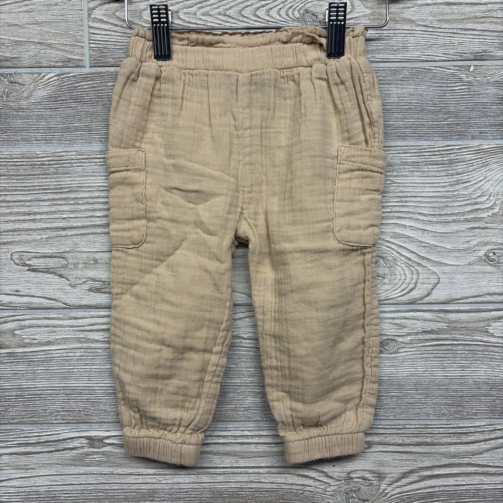 Muslin Pants Side Pockets 12-18M