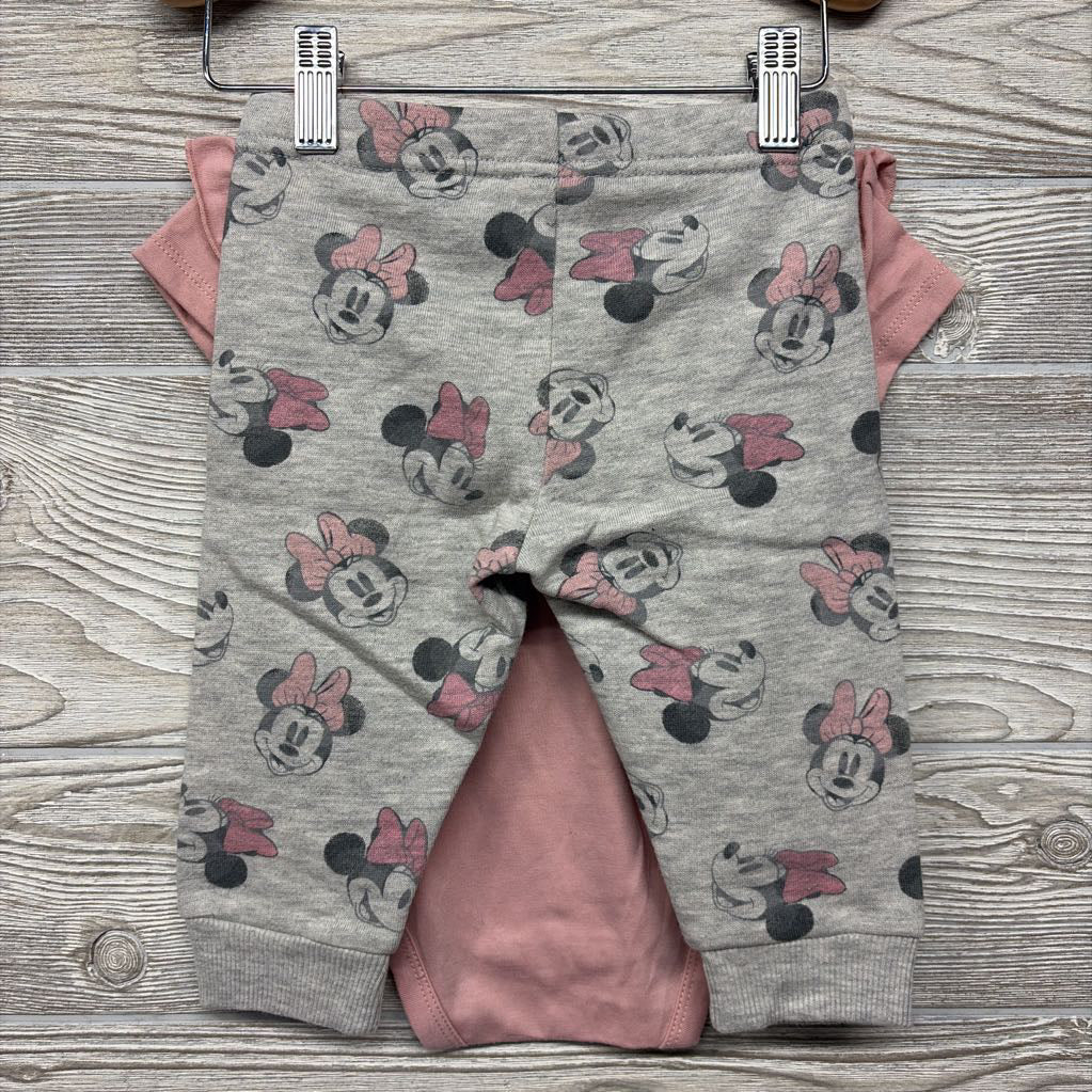 Flutter Sleeve Bodysuit & Sweatpants Minnie Mouse 12M