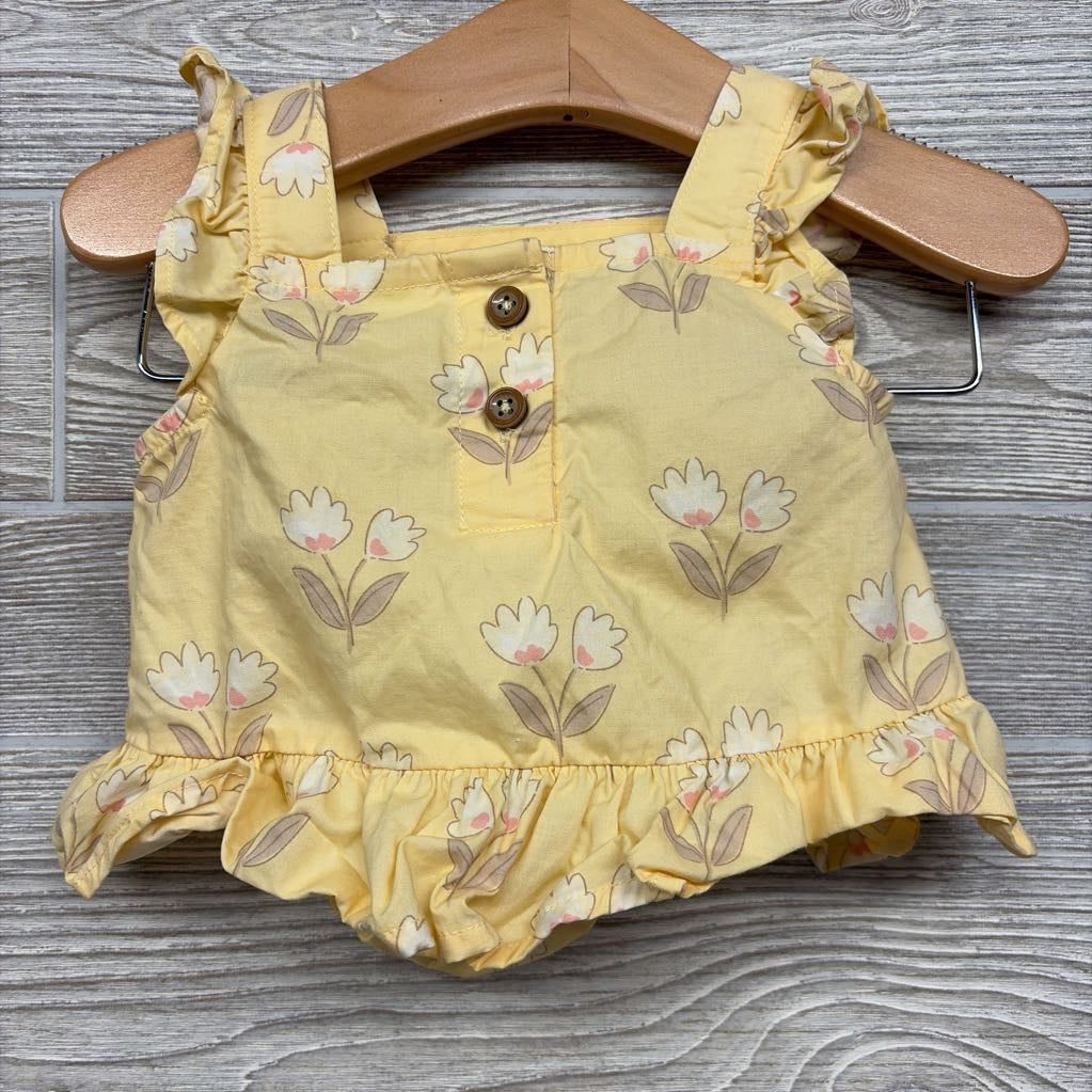Flutter Sleeve Tank & Shorts Flowers 9M