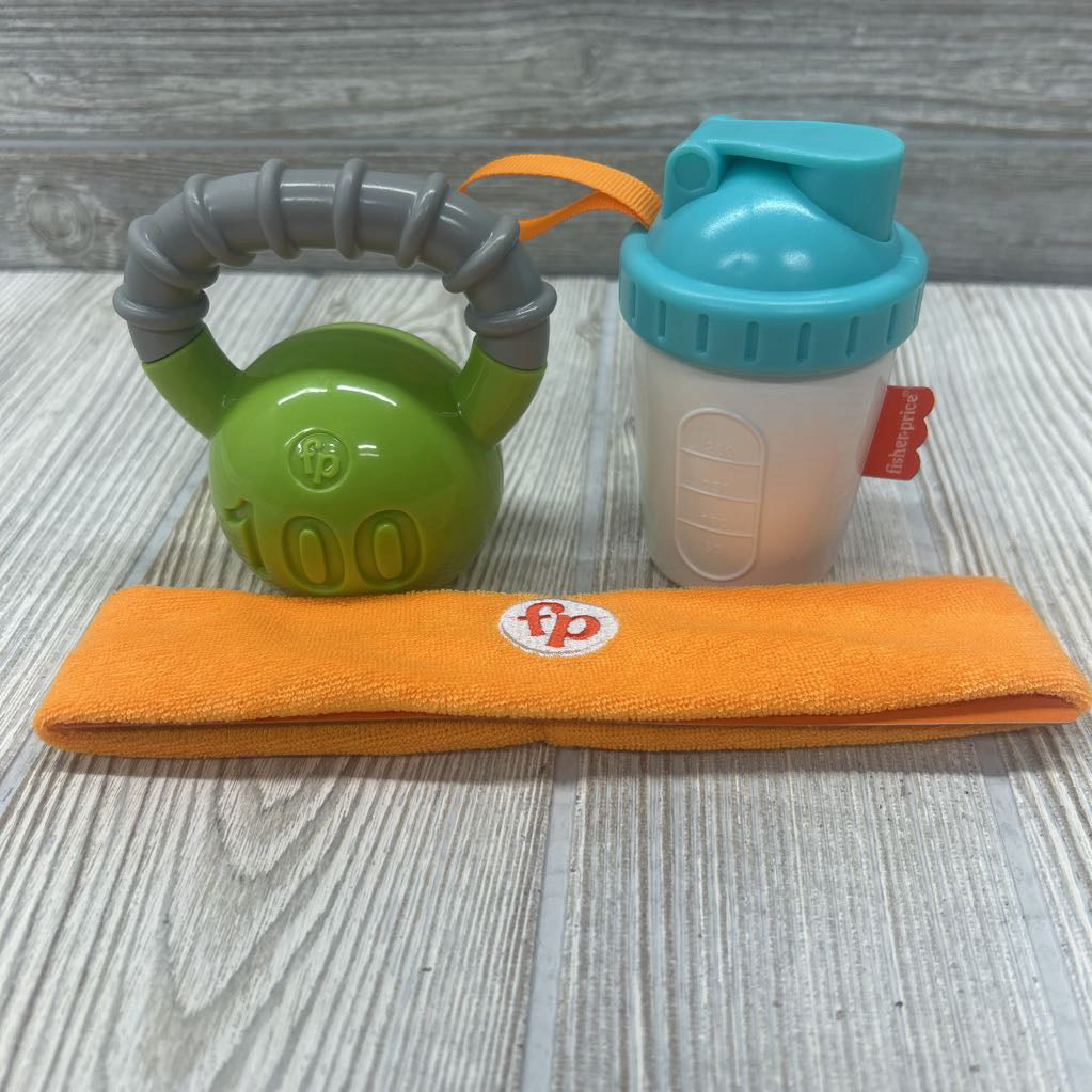 Nw/oT Kettle Bell Rattle, Sweat Band & Shaker Bottle *