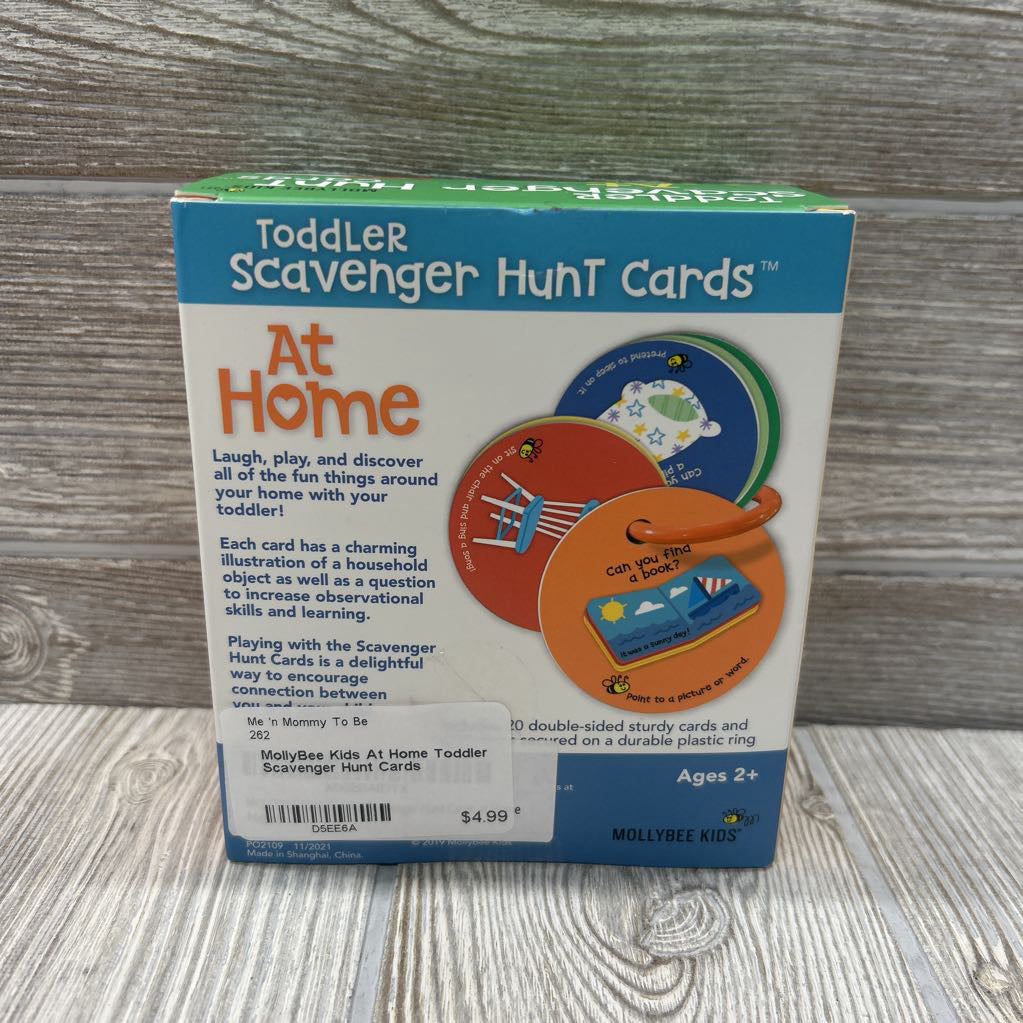 At Home Toddler Scavenger Hunt Cards