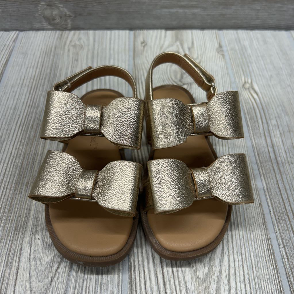 Velcro Metallic Sandals Bows 7C