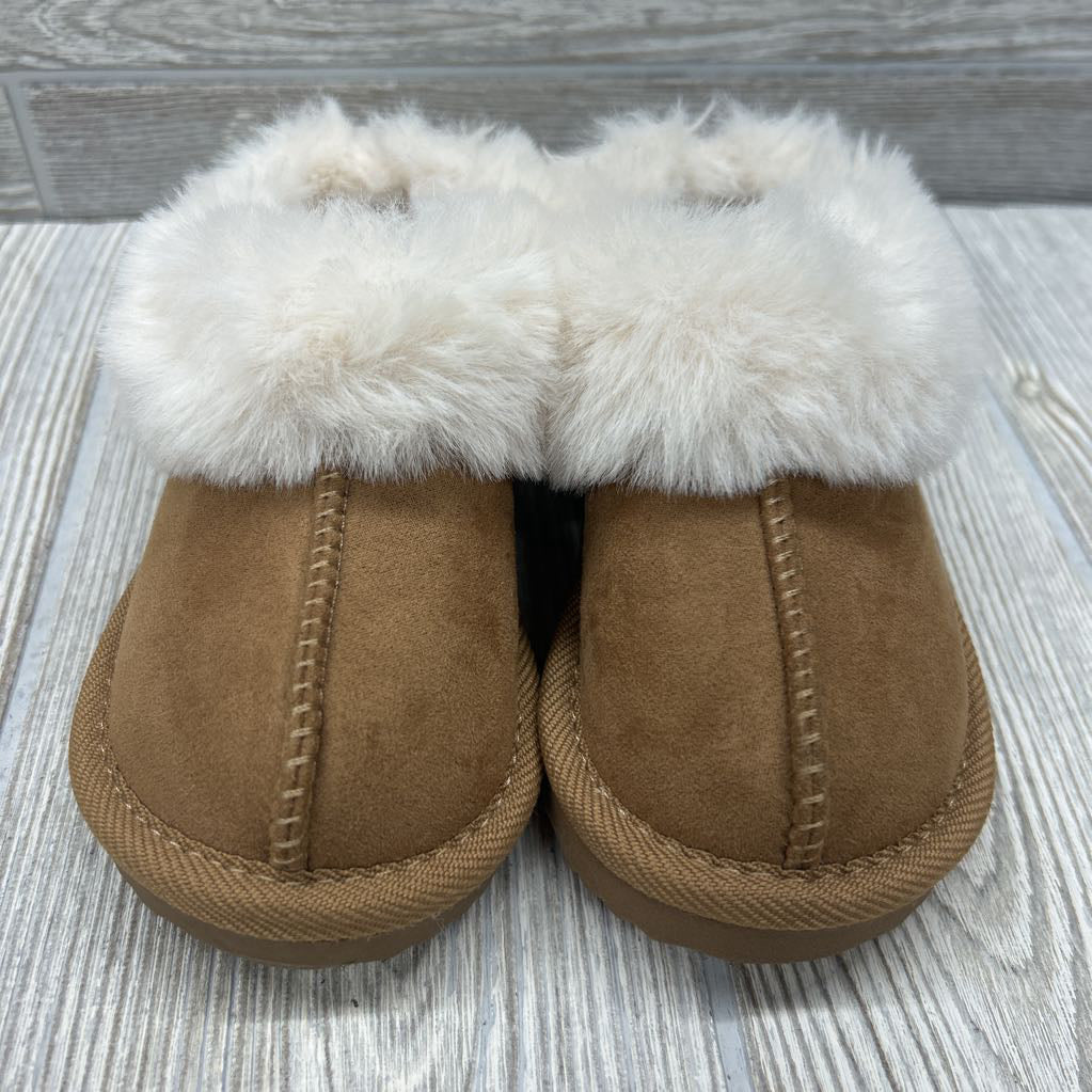Faux Fur Lined Slip On Shoes 7C