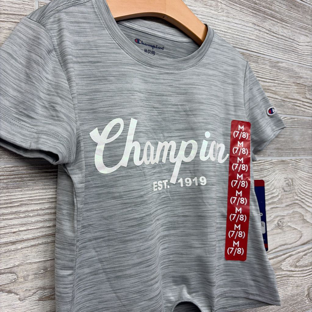 NEW Front Tie Active Shirt Logo 7-8