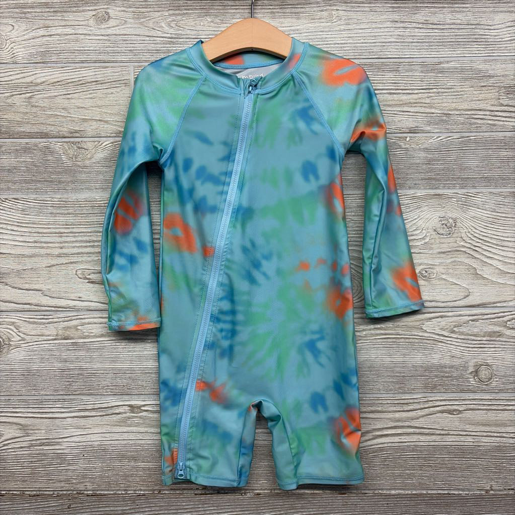 Rashguard Swim Outfit Tie Die 4t