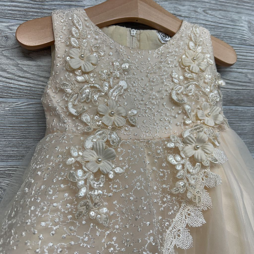 Tank Tulle Dress Flowers Sequins 9-12M