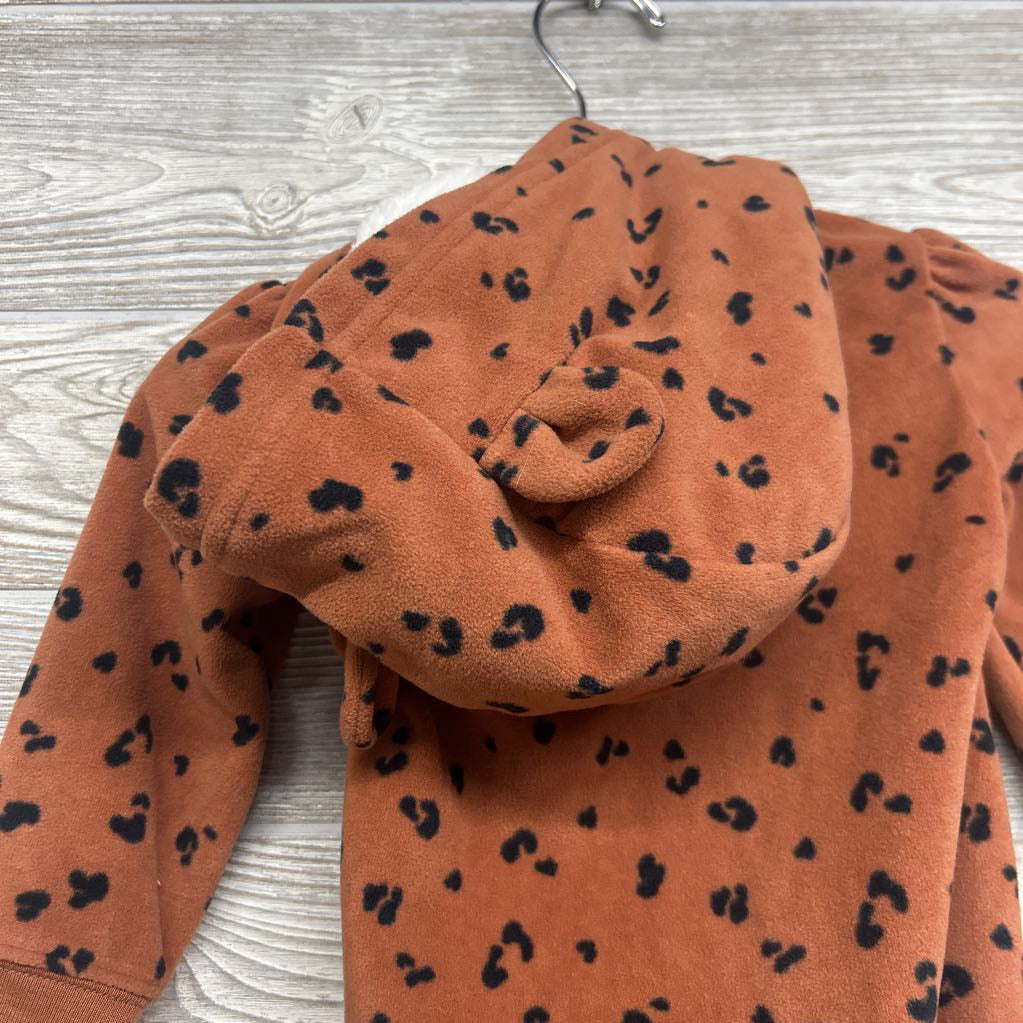 LS Fleece Outfit W/ Hood Animal Print 12M