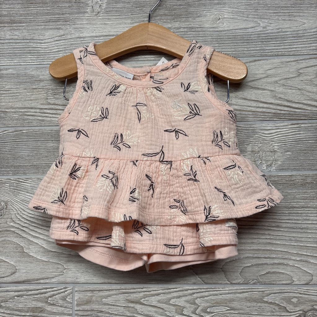 Muslin Tank Top & Skort Flowers 2T