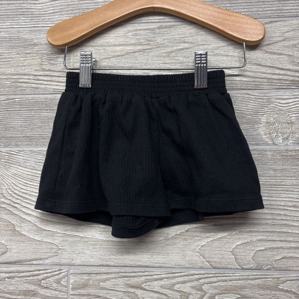 Flutter Sleeve Shirt Stripes Logos & Flowey Shorts 2T