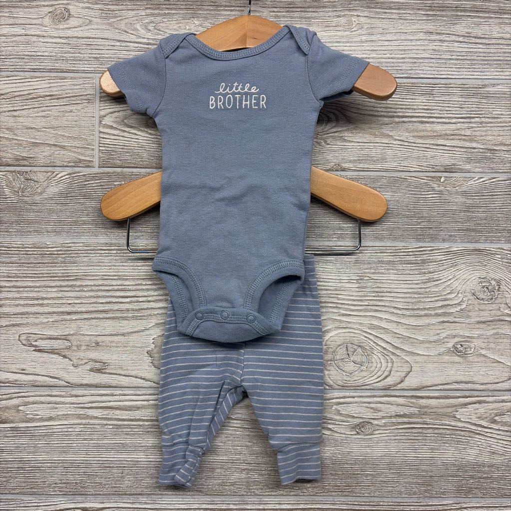 Bodysuit Little Brother & Pants Stripes NB