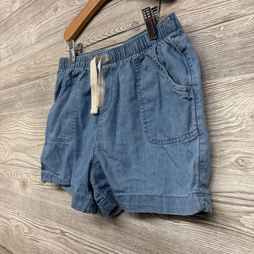 Chambray Drawstring Shorts 10-12