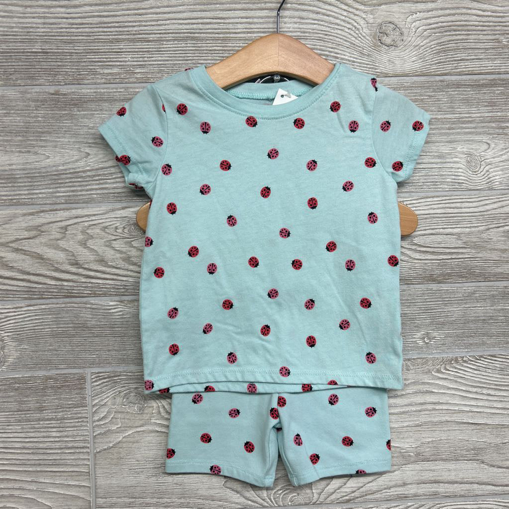 Shirt & Bike Shorts Lady Bugs 24M