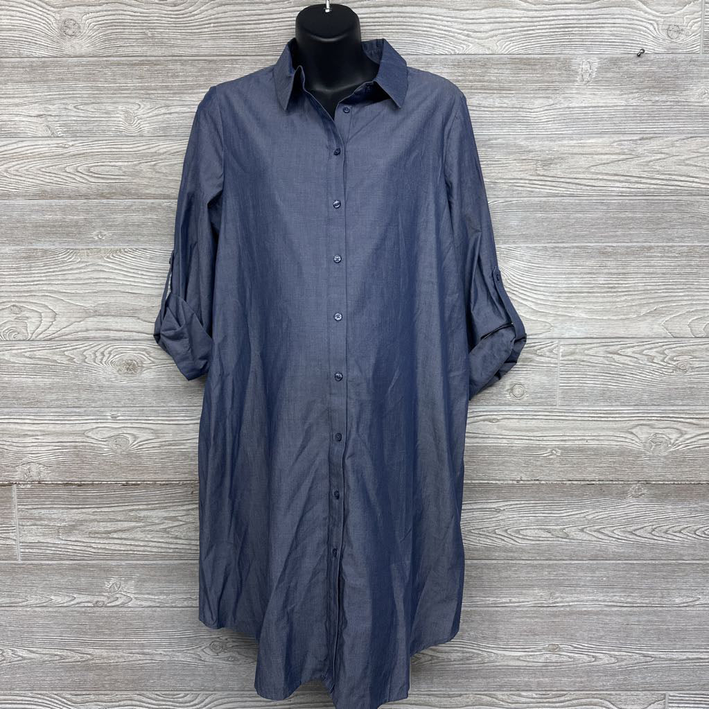Button Down Shirt Dress Small