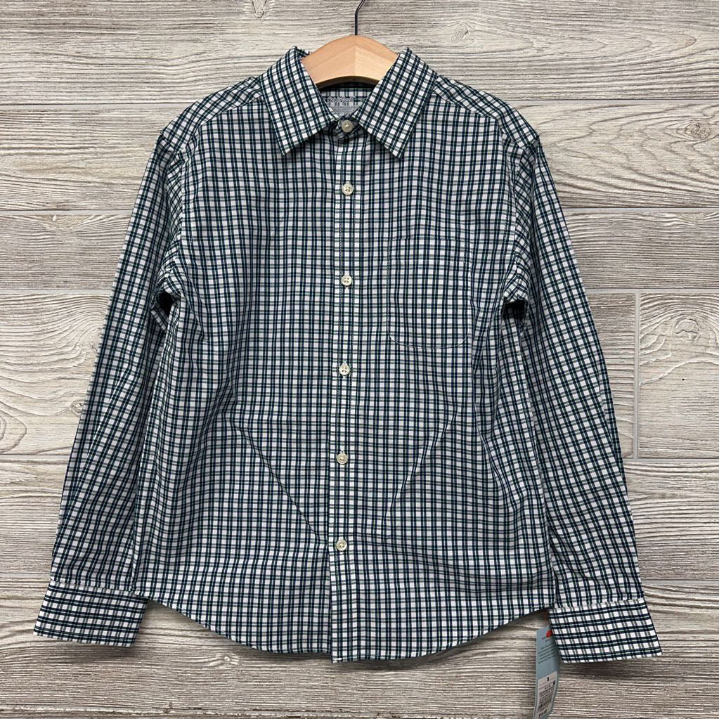 NEW Plaid Button Up Shirt 6-7