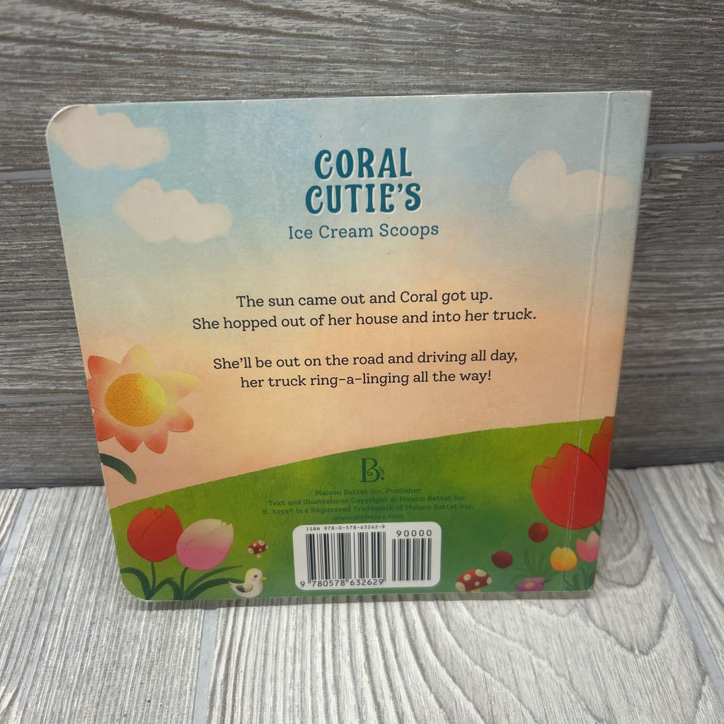 Coral Cutie's Ice Cream Scoops Board Book