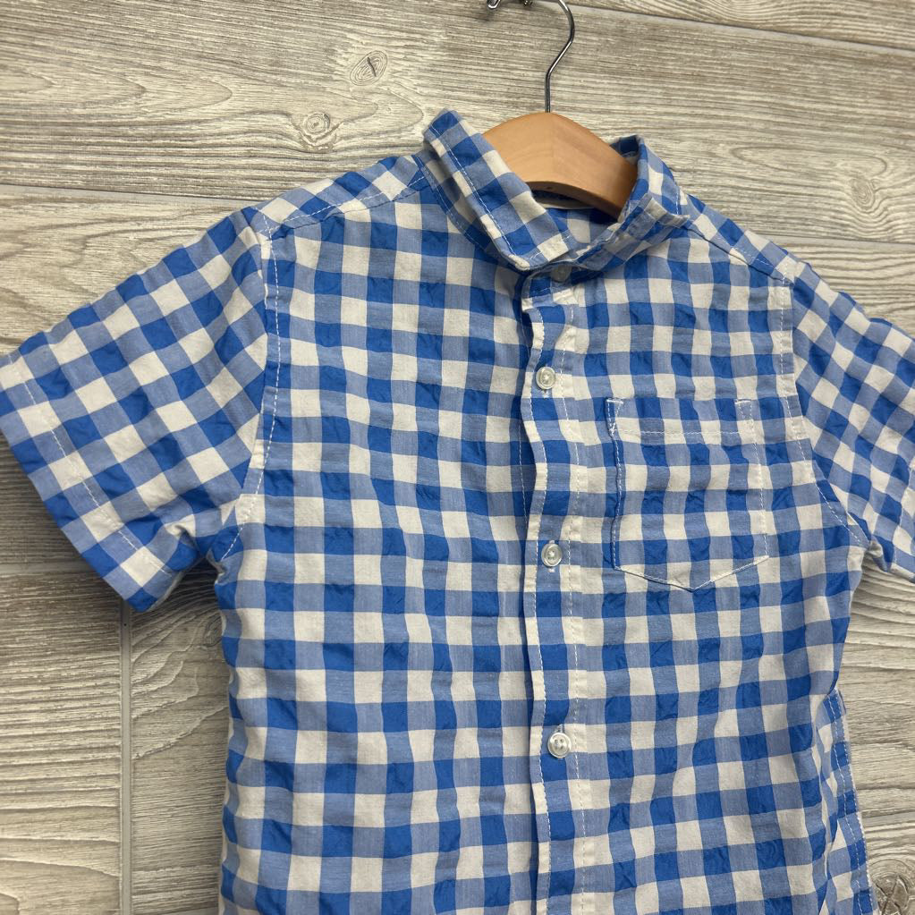 Gingham Button Up Shirt 4-5