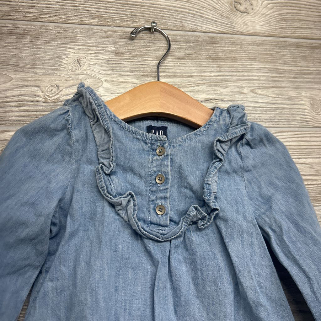 Ruffle Henley LS Shirt 12-18M