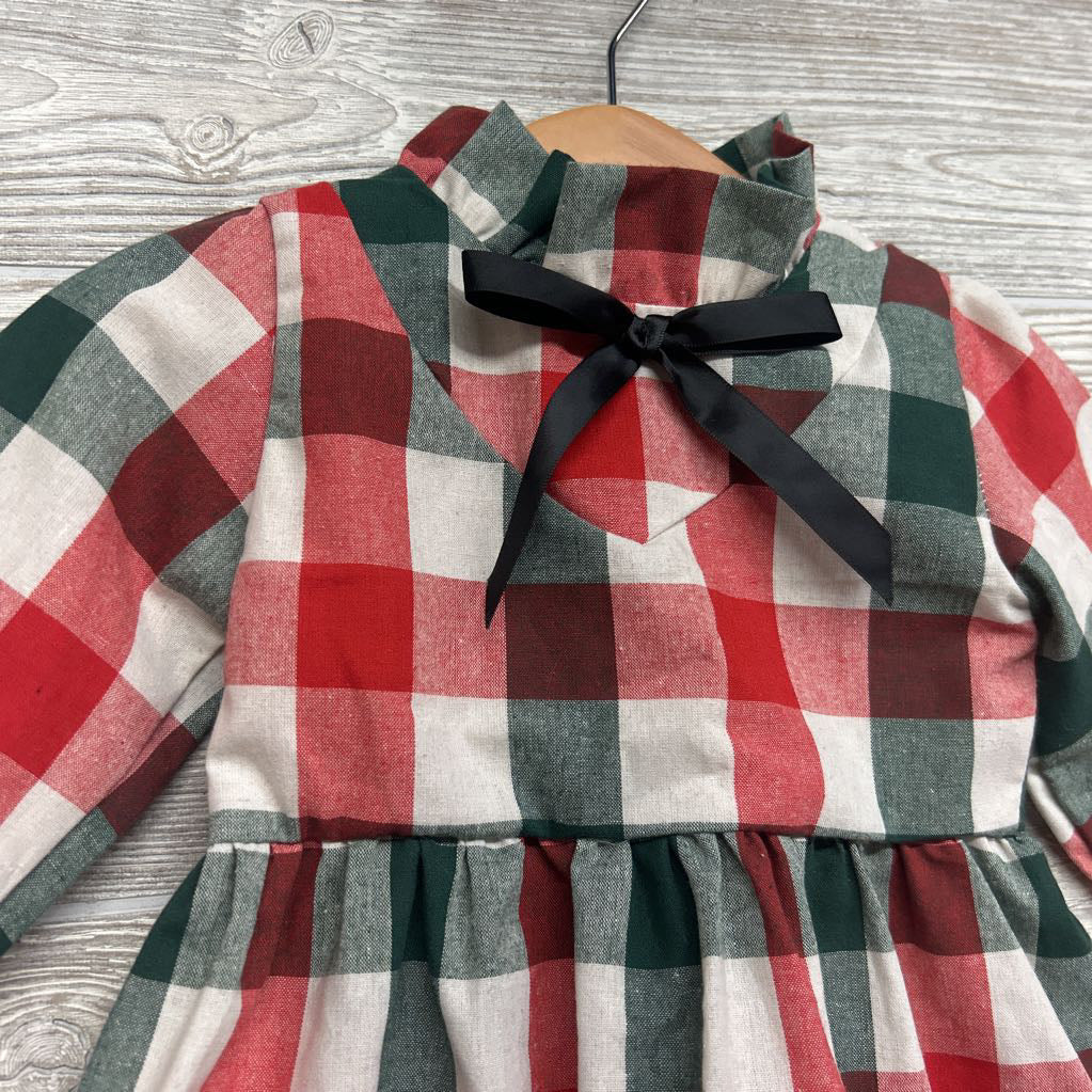 Mock Neck Gingham Dress 18M