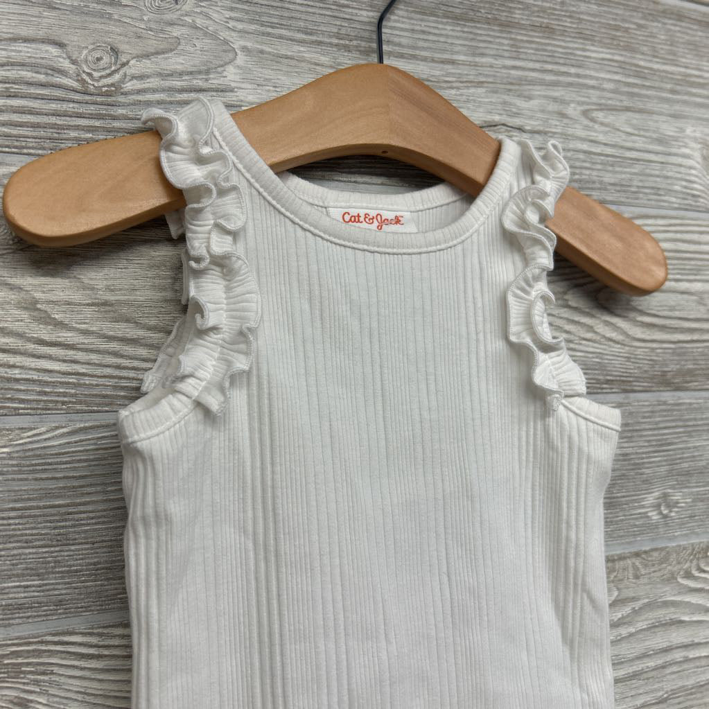 Ribbed Ruffle Tank Top 18M