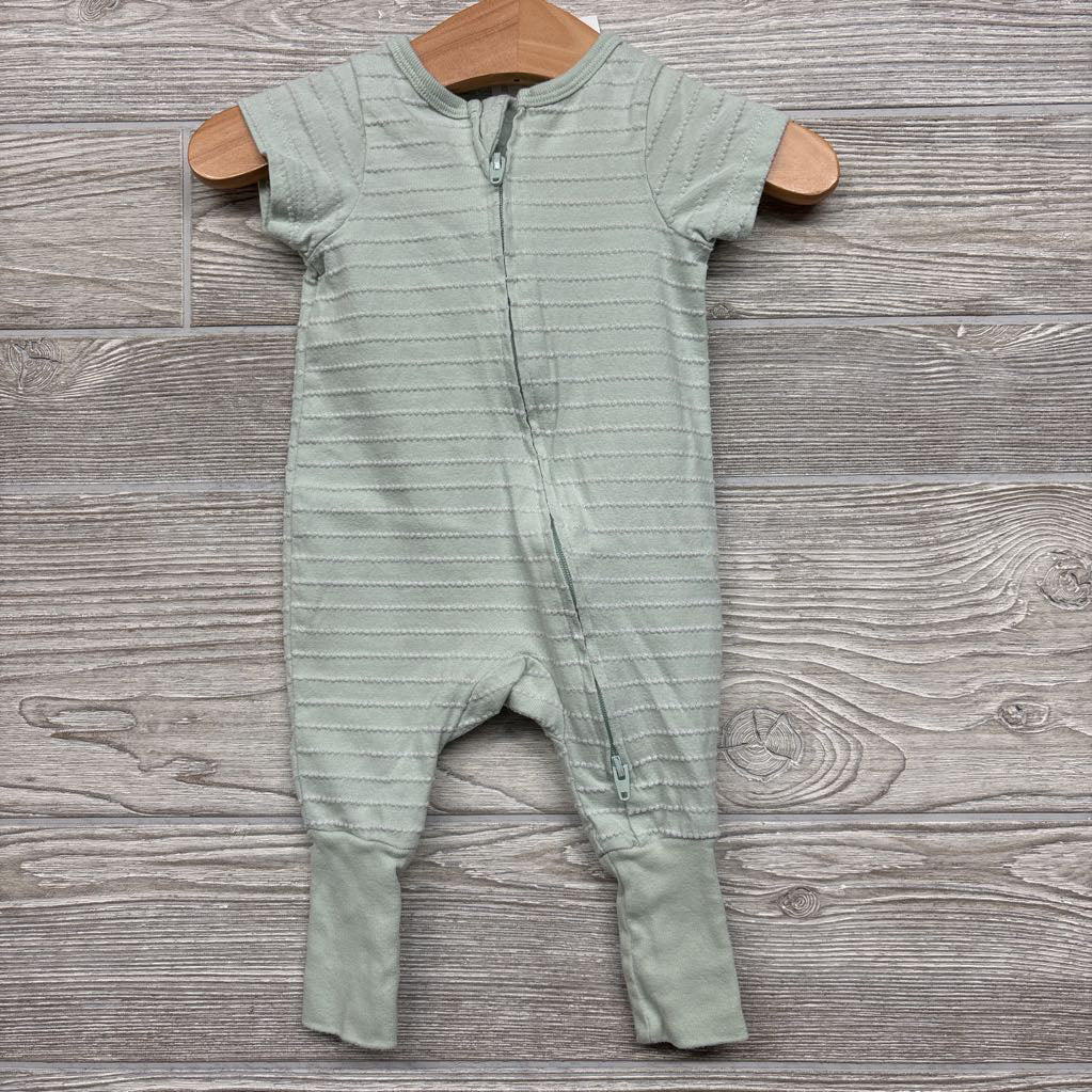 Footless Outfit Textured Stripes NB