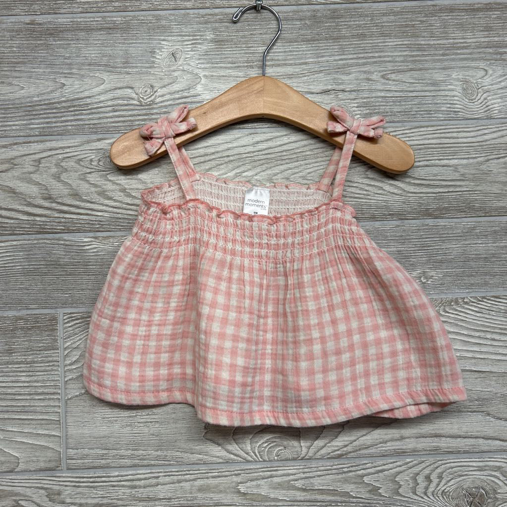 NEW Smocked Muslin Tank Top 12M