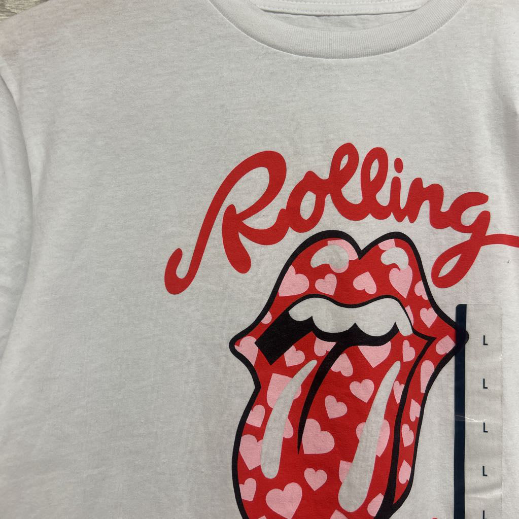 NEW Shirt Lips Hearts 10-12